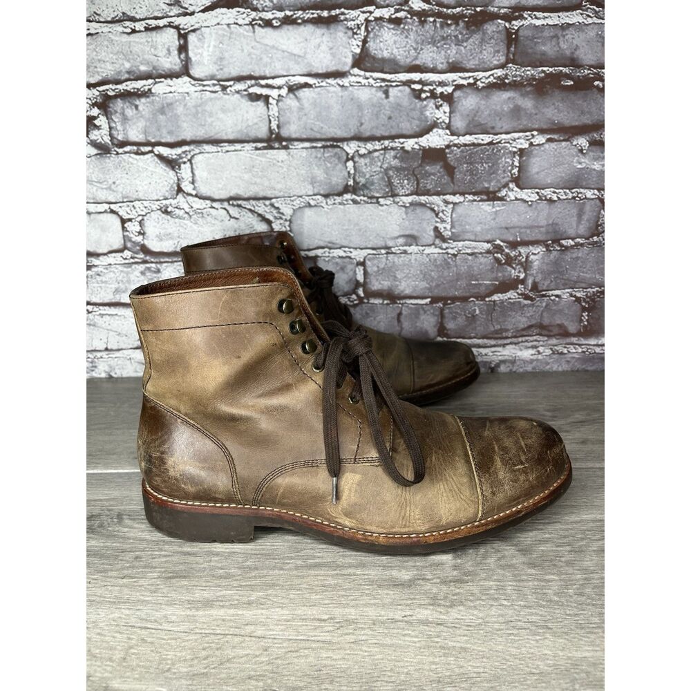 Warfield And Grand Mesa Brown Leather Lace Up Chukka Boots Men Sz 8.5M US/42EU